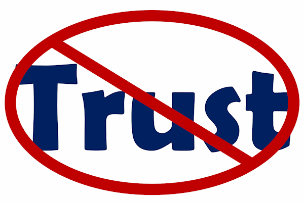 Absence of Trust