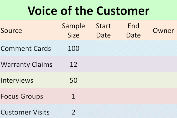 Voice of the Customer