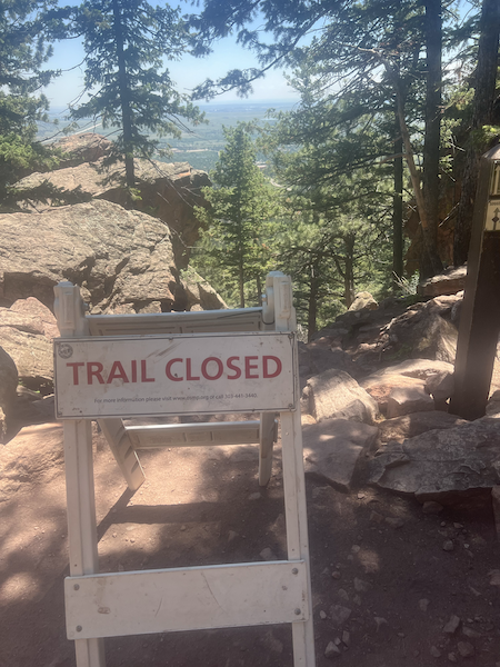 Check for open hiking trails before you set out.
