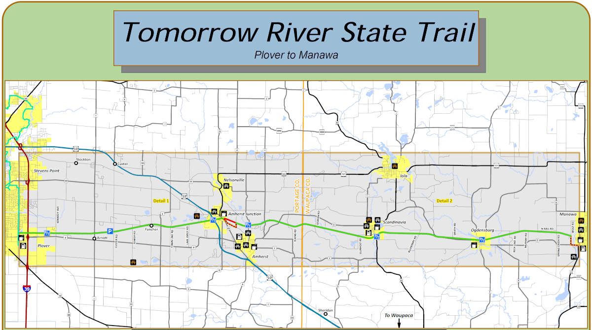 Tomorrow River Trail Map Tomorrow River Trail Map